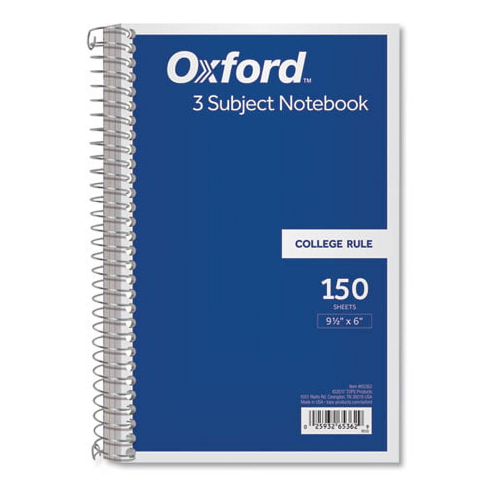 "Coil-Lock Wirebound Notebooks, 3 Subject, Medium/college Rule, Randomly Assorted Covers, 9.5 X 6, 150 Sheets | Bundle of 10 Each"