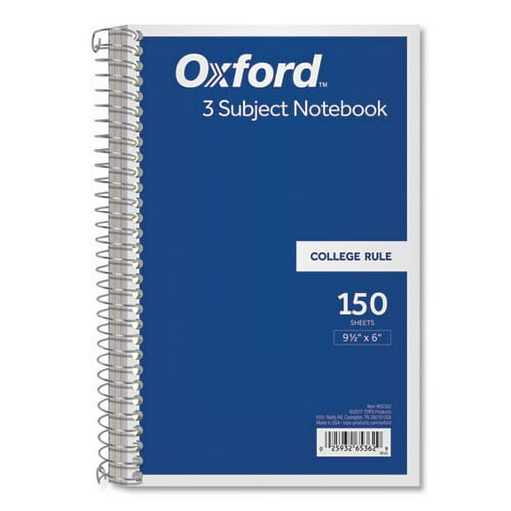 "Coil-Lock Wirebound Notebooks, 3 Subject, Medium/college Rule, Randomly Assorted Covers, 9.5 X 6, 150 Sheets | Bundle of 2 Each"