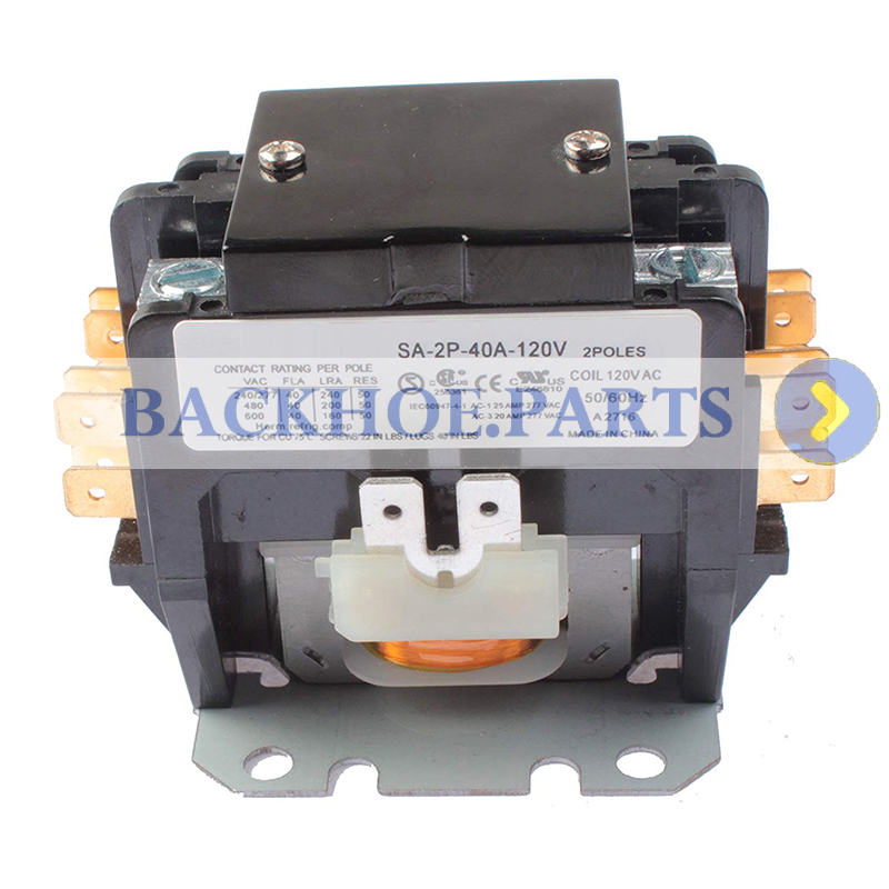 Coil SA-2P-40A-120V, Definite Purpose Contactor, 2 Pole, 40FLA, 120V AC