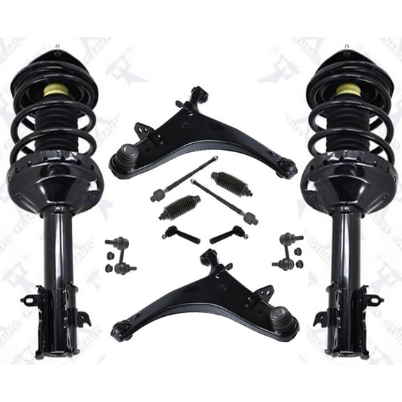 Coil Spring Struts Control Arms Ball J Rods Links for 06-14 Subaru Tribeca 12pc