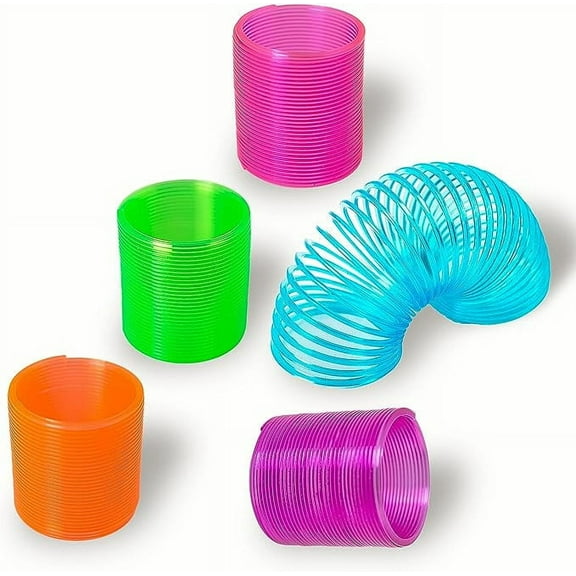 Coil Spring Toy - 100 Pcs Coil Spring - Party Favors for Kids - Easter Egg Fillers - Goodie Bag Supplies - Pinata Stuffers - Bulk Gifts for Kids - Classroom Prizes