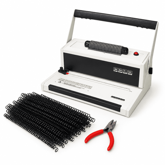 Coilbind S20 Spiral Coil Binding Machine with 100 4:1 Pitch Coils