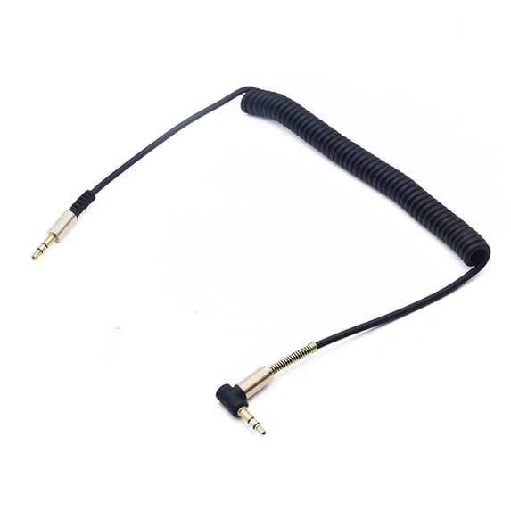 Coiled 3.5mm Stereo Sound Cable AUXs 3.5mm to 3.5mm Sound Cord for Car Headphone Speakers Wire