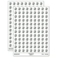 thumbnail image 1 of Coiled Cobra Snake 200+ Round Stickers - White - Gloss Finish - 0.50" Size, 1 of 3
