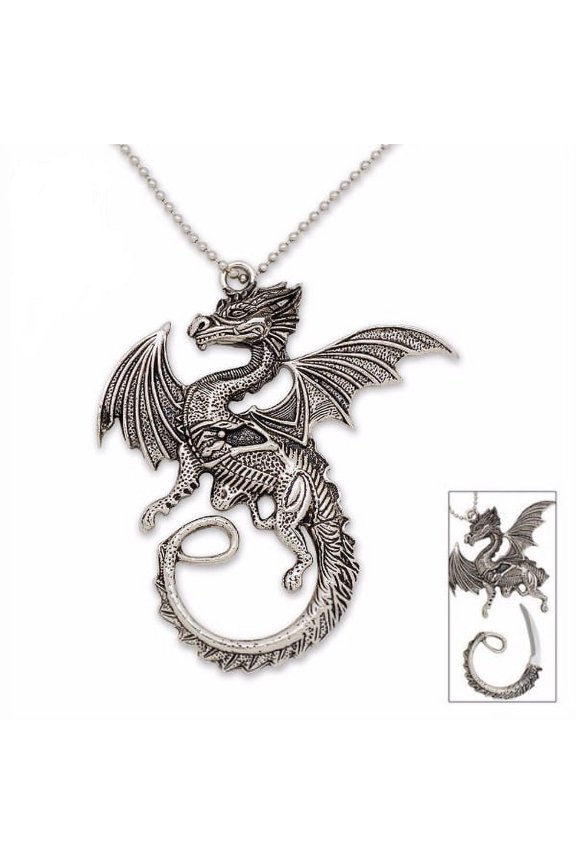 Coiled Dragon Necklace