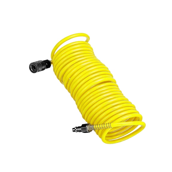 Coiled Flexible Air Hose Pneumatic Tubing Quick Coupling Pipe Pneumatic Tool Part Air Compressor Hose 7.5m Tubing