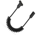 thumbnail image 1 of Coiled Panel Mount USB5 Type C Cable, 240W Fast Charging 80Gbps Transfer 8K@144Hz Display Extension Cord, 1 of 8