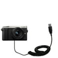 thumbnail image 1 of Coiled Power Hot Sync USB Cable suitable for the Panasonic LUMIX GX85 with both data and charge features - Uses Gomadic TipExchange Technology, 1 of 4