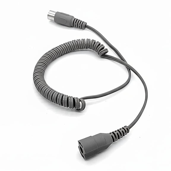 Coiled Spring Extension Cord for Electric Nail Drill Handpiece, Replacement Power Connector Cable, Salon Nail Polishing Machine Special Connecting Wire