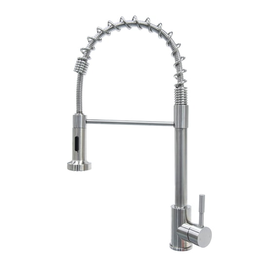 Coiled Spring Sprayer Faucet - Stainless Steel