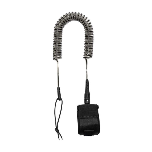 Coiled Surfboard Leash, TPU SUP Paddle Board Leg Rope with Ankle Strap for Surfing Longboarding Water Sportsï¼118.11IN)