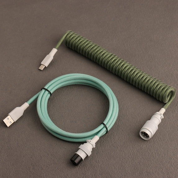 Coiled Type c Usb aviator Game Keyboard Cables Usb-c to USB Data Cable for Mechanical Keyboard