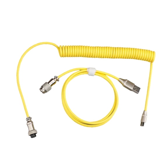 Coiled USB C Cable for Gaming Keyboards Wire Mechanical Keyboards USB Cable