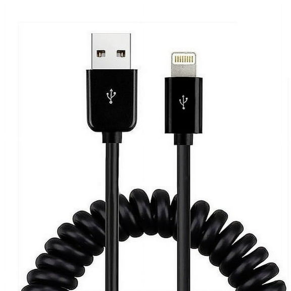 Coiled USB Cable Power Wire Compatible With iPod Touch 5 Nano 7th Gen, iPad Pro 9.7 12.9 10.5, Mini 4 3 2, Air 2