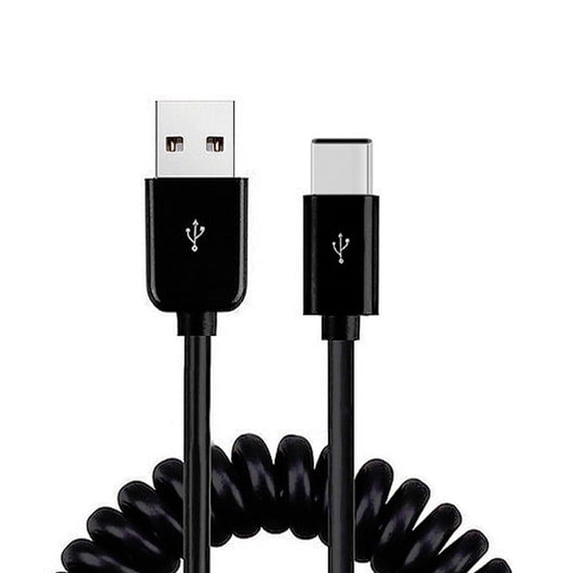 Coiled USB Cable for Samsung Galaxy A54 5G/A34 5G/A24 - Type-C Charger Cord USB-C Power
