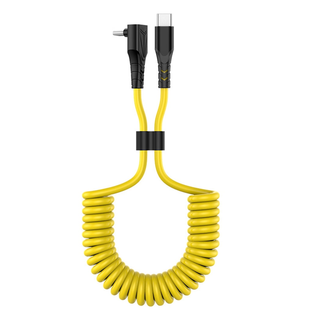 Coiled USB Type C Cable Efficient Data Transmission Extendable 150CM ...