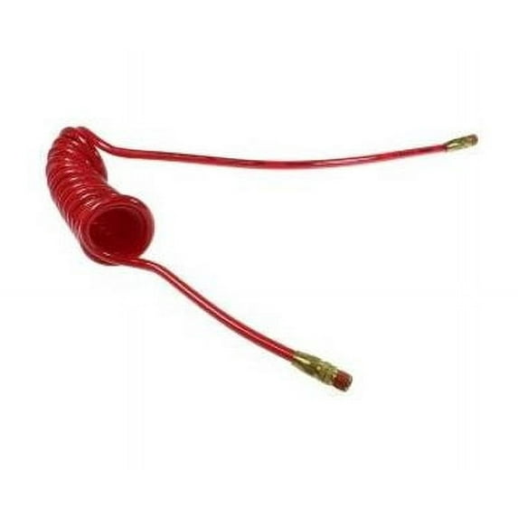 Coilhose Pneumatics PU516-10-R Flexcoil, 5/16” ID x 10’, 3/8” MPT Rigid, Red
