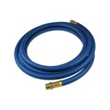 Coilhose Pneumatics Flexeel Reinforced Polyurethane Air Hose – 3/8" ID X 50 Ft, 200 PSI, -40 To 165°F, With 1/4" MPT Fittings, Blue