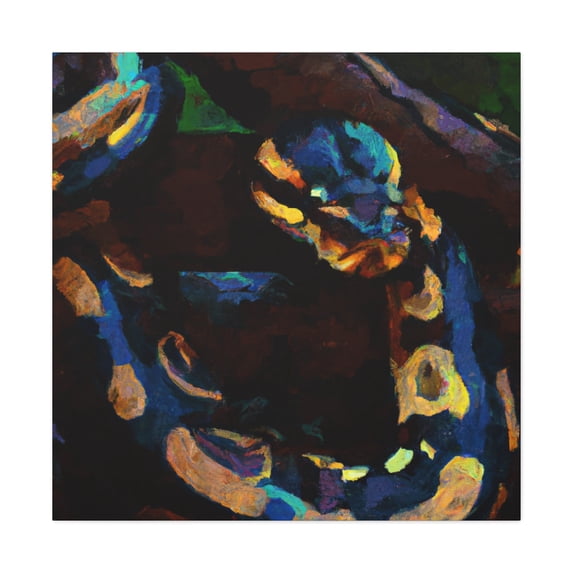 "Coiling Ball Python Beauty" - Canvas