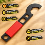 Coilover Spanner Wrench 10-30mm, High Carbon Steel C-Hook Shock Adjustment Tool for Motorcycle & Automobile Suspension, Non-Slip Handle