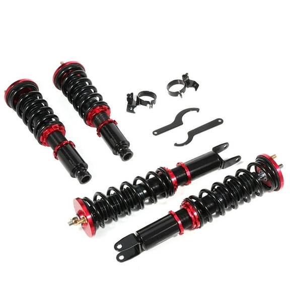 Coilover Struts Spring Shocks Adjustable Coilovers Suspension Coil Spring Shocks and Struts Full Set Kits ECCPP Replacement fit for 1990-1993 for Acura Integra /1988-1991 for Honda Civic