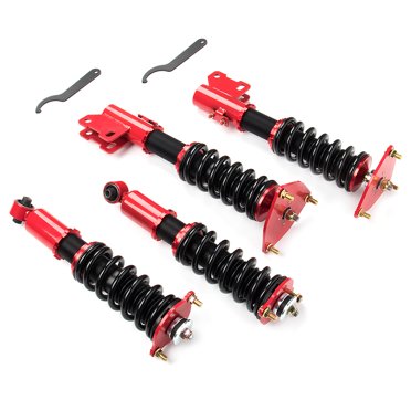 Detroit Axle Front Struts With Coil Springs For 1995-1999 Dodge Plymouth Neon - Pair, Loaded Assemblies, 10-Year Warranty