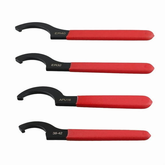 Coilover Wrench, Hook Wrenches Tools Set Shock Spanner Wrench Set C-Shape Spanner Adjustable Spanners Adjustment Tool
