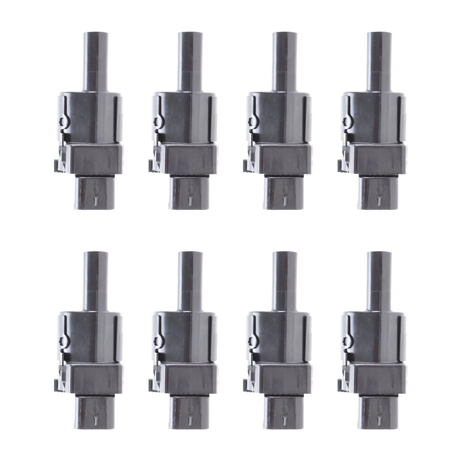 Coils 8 Pack Set - Direct Replacement 12V Black UF414-IGNITION COILS 8 PACK Set