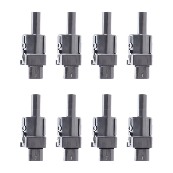 Coils 8 Pack Set - Direct Replacement 12V Black UF414-IGNITION COILS 8 PACK Set