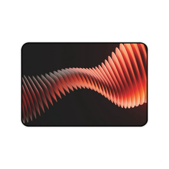 Coils of Lava Black and Red Gaming Desk Mat