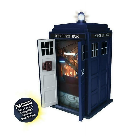 Coin Bank - Doctor Who - Talking Money Bank / Tardis (11th Doctor and Amy Pond)