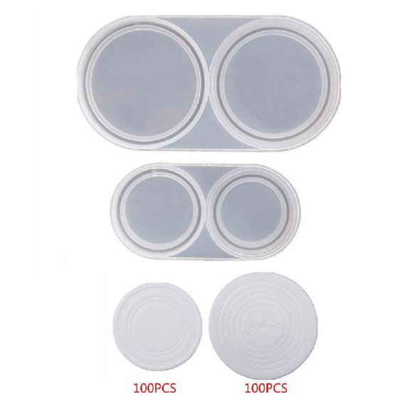 Coin Capsules Resin Mold with Foam Gasket Coin Storage Box Mould Craft Tools