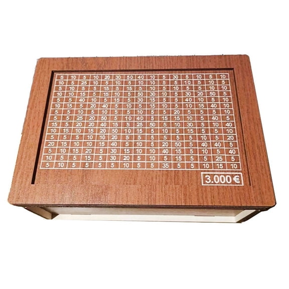 Coin Cash Box Counter Wooden Counter Money Box Manual Measurement Deviation