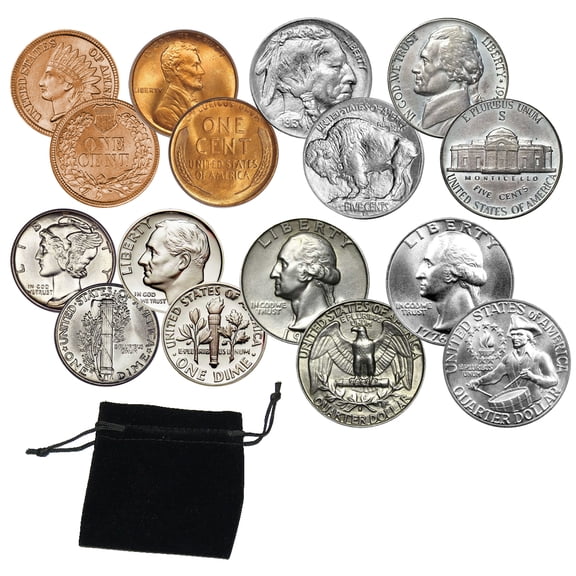 The Patriotic Mint Coin Collecting Starter Kit - Includes Classic Coins for your coin collection