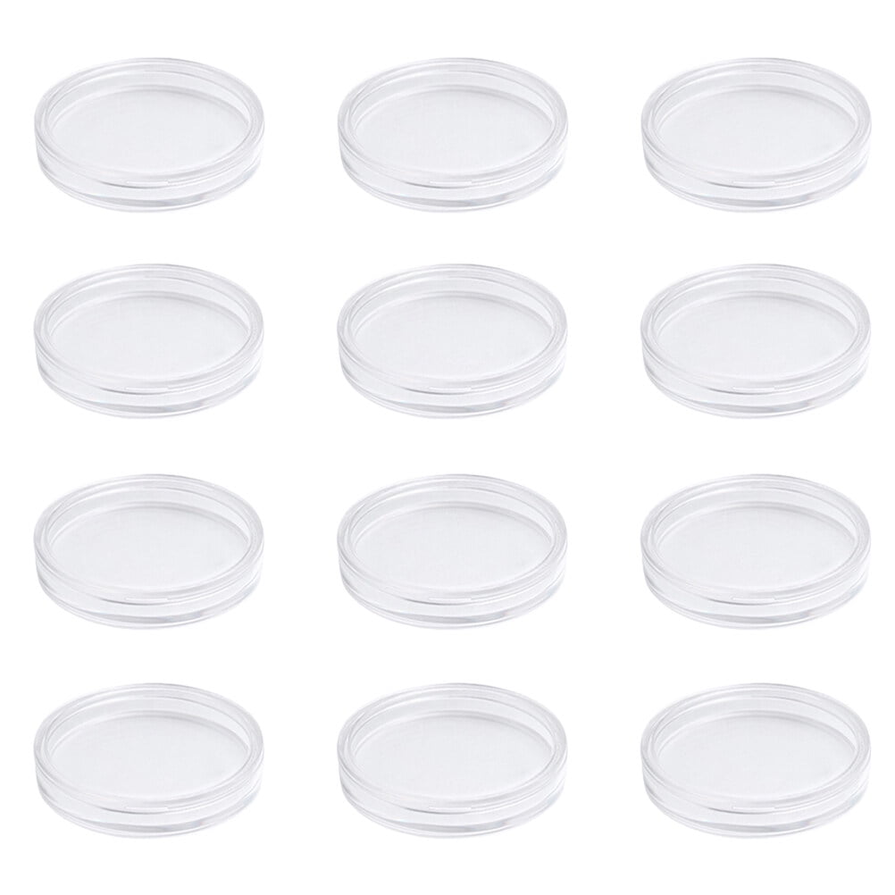 Coin Collection Box 12PCS Acrylic Coin Collection Protection Box Coin