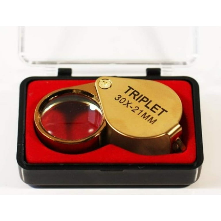 Coin Collectors Professional Magnifying Eye Loupe 30X Optical Glass, Adult Unisex, Size: One size, Yellow