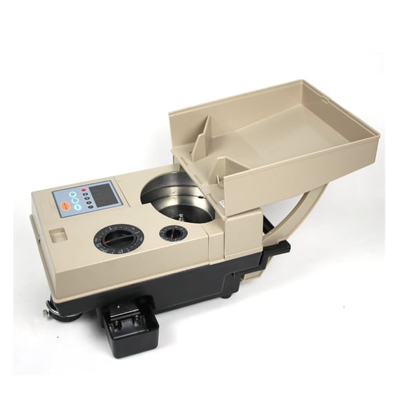 Coin Counter, Sorter, 1500 Pcs/min High Speed Coins Counting Machine Automatic Electronic Coin Sorter Equipment ,Security Protection