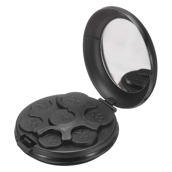 Coin Dispenser Case, Portable Hard Case Organizer and Storage for Coin, Small Money Sorter Car Change Coin Holder for Collectors Purse Wallet, Black