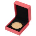 thumbnail image 1 of Coin Display Box Coin Presentation Display Box Coin Box Coin Case with Coin Holder Square Fit 50mm Coin for Silver Dollar Collectors, Red, 1 of 6
