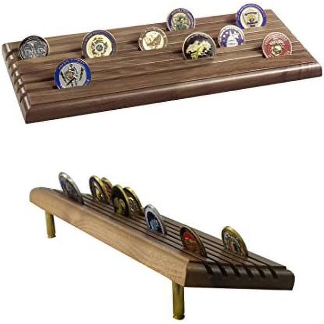 Coin Display Rack Made In Military 6Row Tiered With Gun Shells