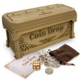 Coin Drop Game,Penny Game OIF8 with 30 Metal Coins,Fancy Game Box,1