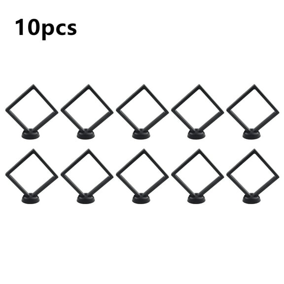 Coin Frame Penny 110*110mm Decoration Black Plastic 3D Floating Display Holder