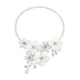 thumbnail image 1 of Coin Freshwater Silver Pearl-Crystal Floral Paradise Cluster Choker, 1 of 3