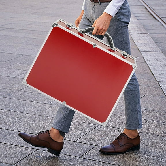 Coin Holder, 100-Coin Capacity with 5 Compartments, Aluminum Alloy & HPL Construction, Lockable Security Latch, Ideal for Coin Collectors and Money Management