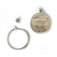 thumbnail image 1 of Coin Holder Bezel for USA Penny 1 cent Silvertone Pack of 4, 1 of 2