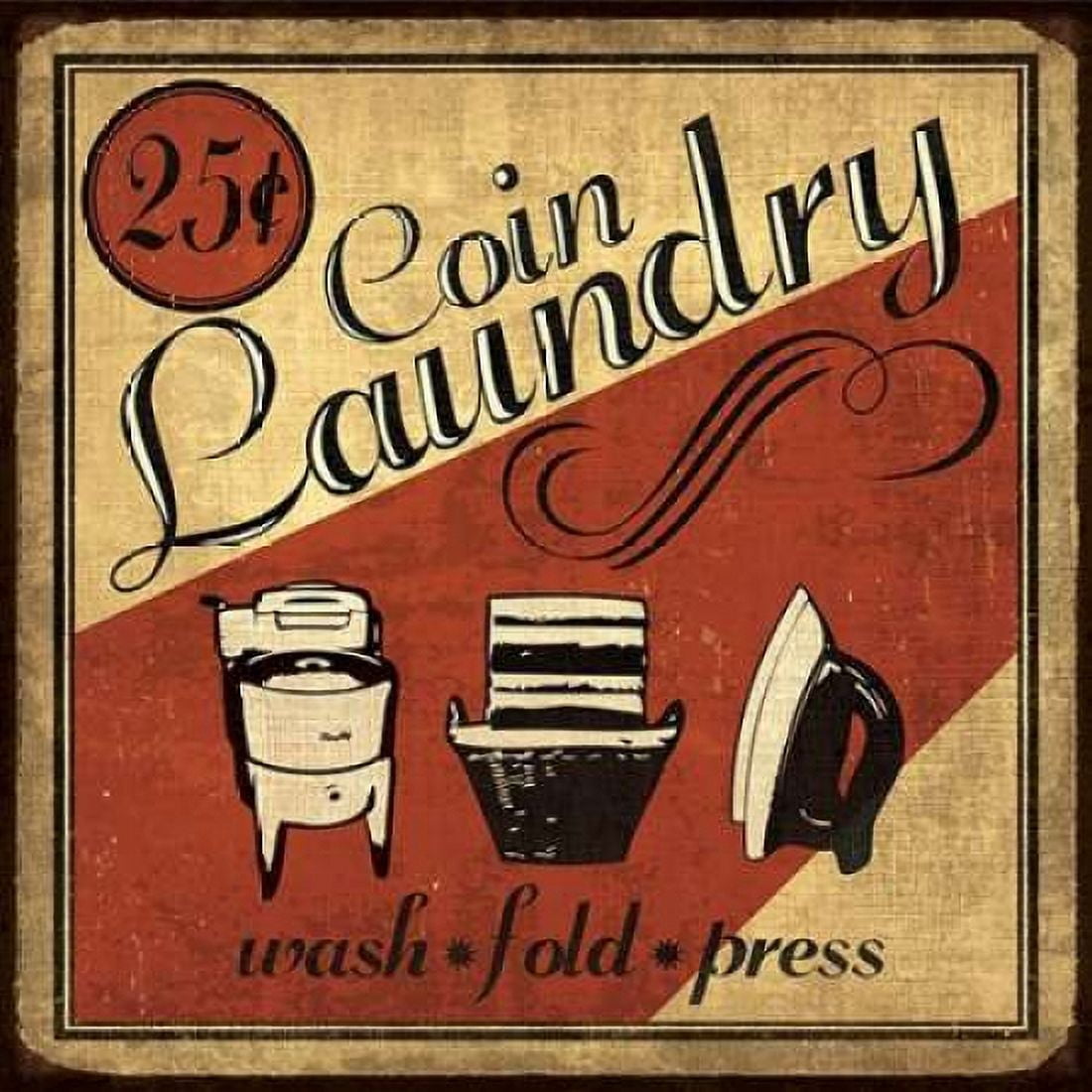 Coin Laundry Sq Canvas Art - N Harbick (24 x 24)