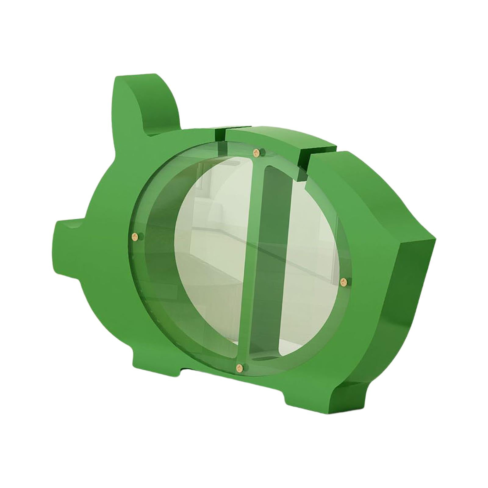 Coin Money Box Decorative Can Only Save that Cannot Be Take Clear Piggy ...