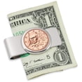 thumbnail image 1 of Coin Money Clip - France Five Euro | Brass Moneyclip Layered in Silver-Tone Rhodium | Holds Currency, Credit Cards, Cash | Genuine Coin | Includes a Certificate of Authenticity, 1 of 2