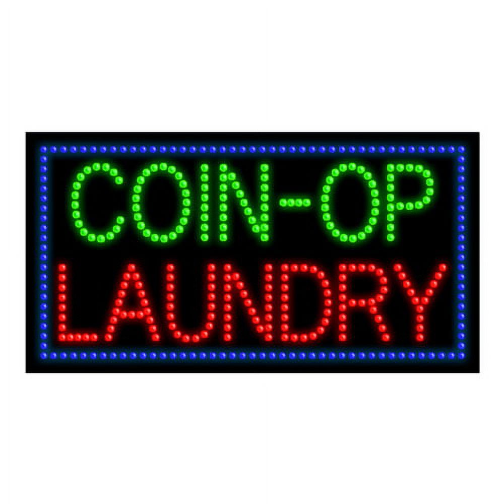 Coin Op LaundryLED Dots Sign Made in USA