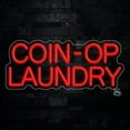 thumbnail image 1 of Coin Op Laundry LED Neon Sign 24"L x 10"H #32176, 1 of 3